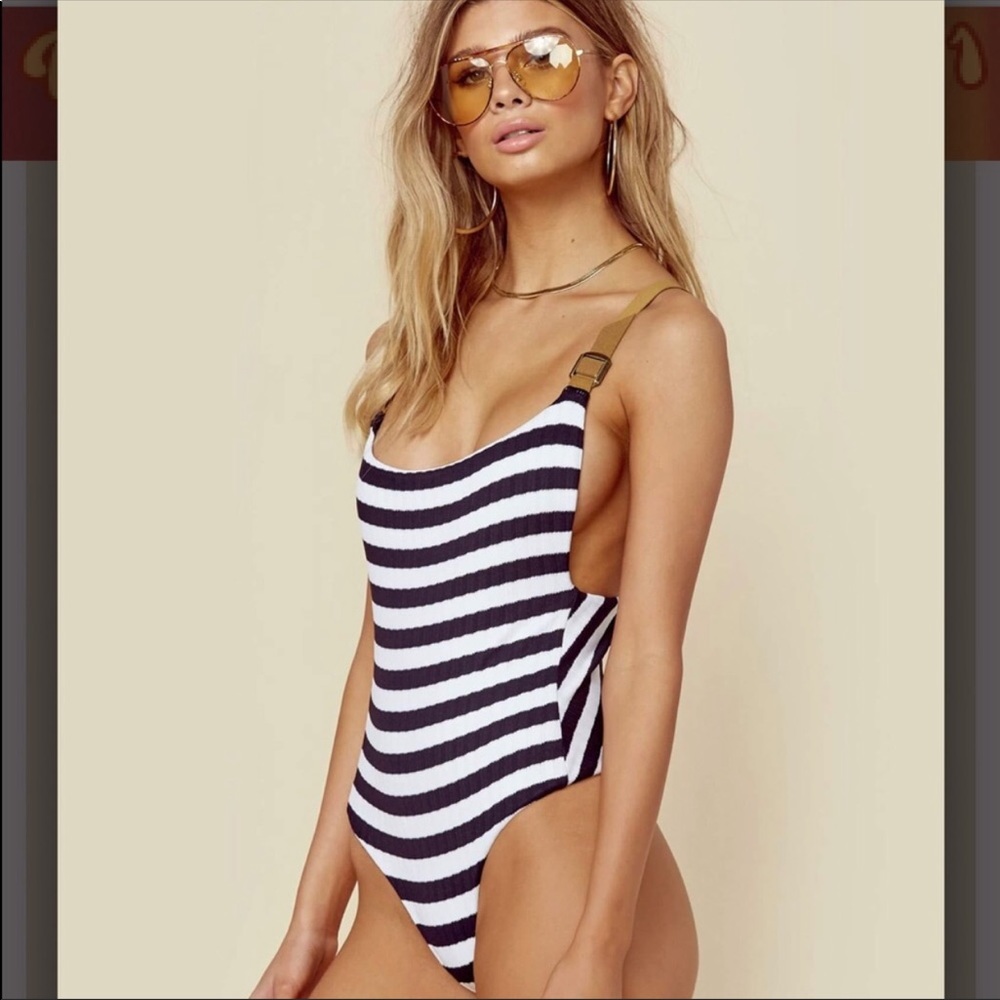 Blue Life Buckled Overall One Piece